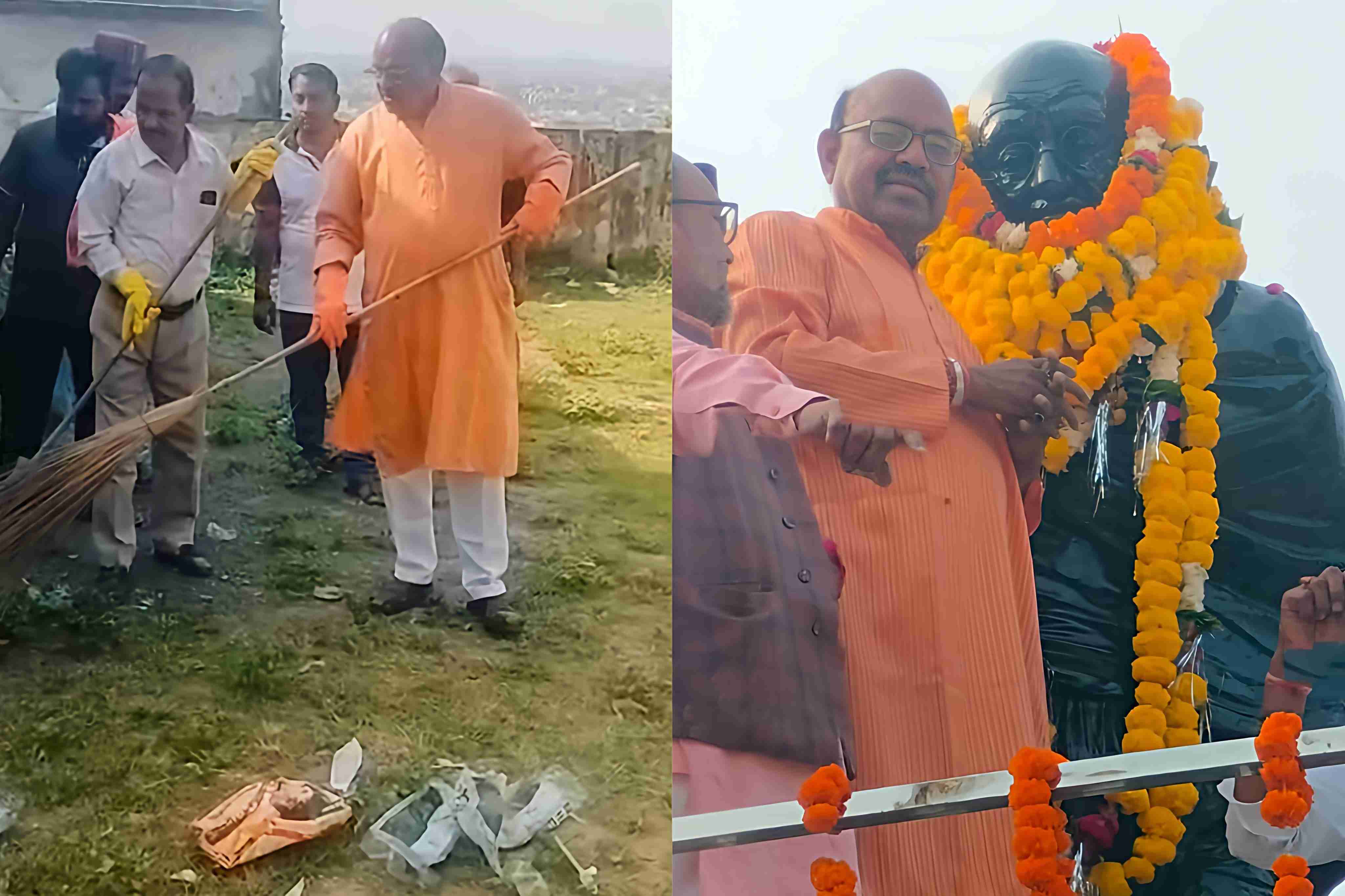 साडा अध्यक्ष अशोक शर्मा ने गांधी एवं शास्त्री जयंती पर किया माल्यार्पण, स्वच्छता को बताया हर नागरिक की जिम्मेदारी